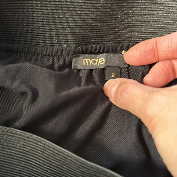 Maje combo lace/pleated skirt - Picture 4 of 5